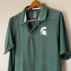 Like-New Michigan State University MSU Spartans Polo, Men’s XL
